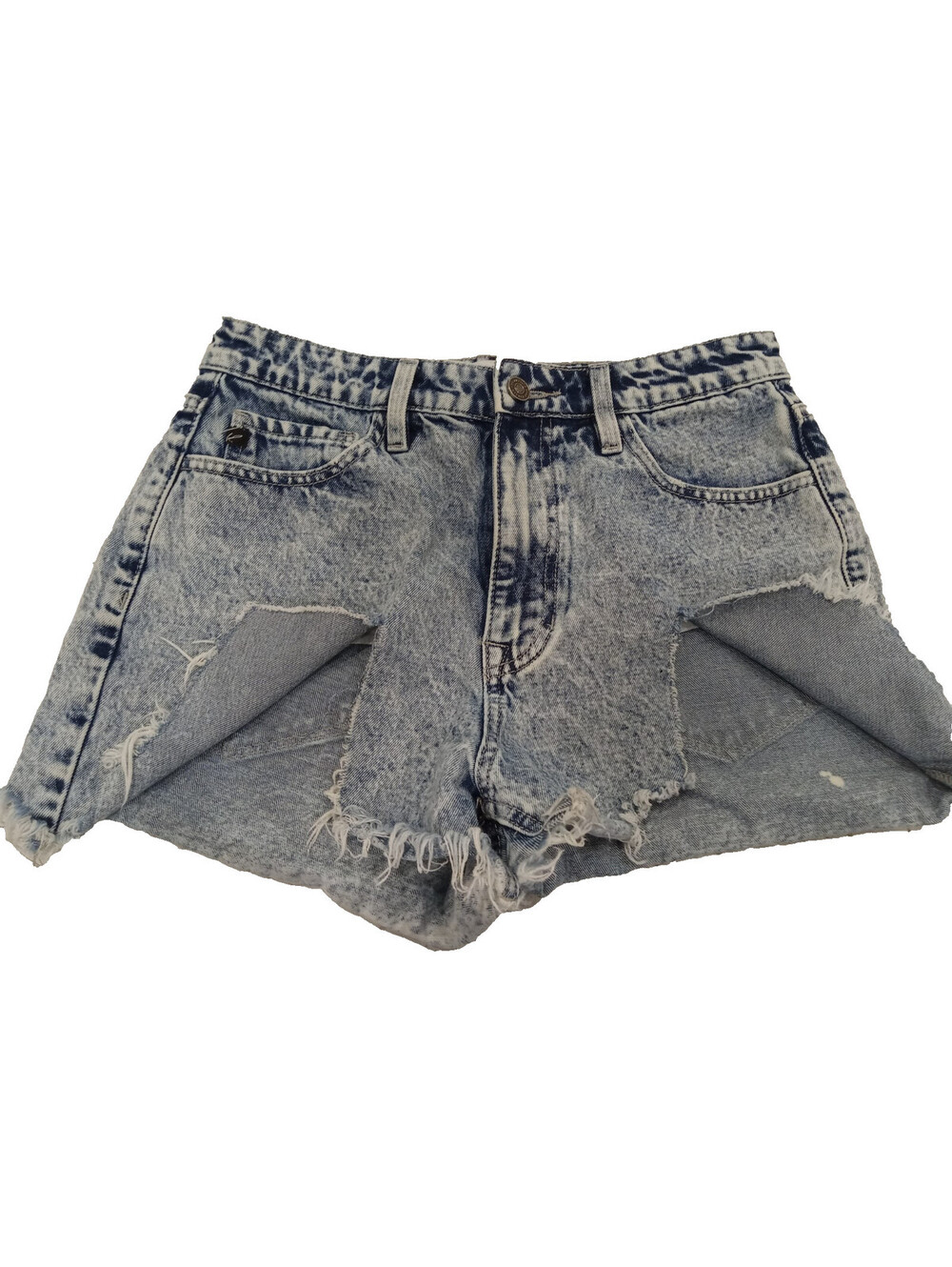 KanCan Stonewash Denim Shorts Womens Size 9 28 Blue Stretch Short Cutoffs Jean